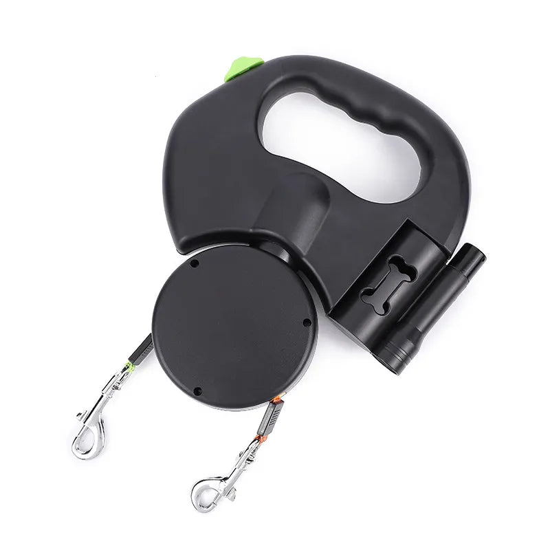 3-in-1 Dual Retractable Dog Leash