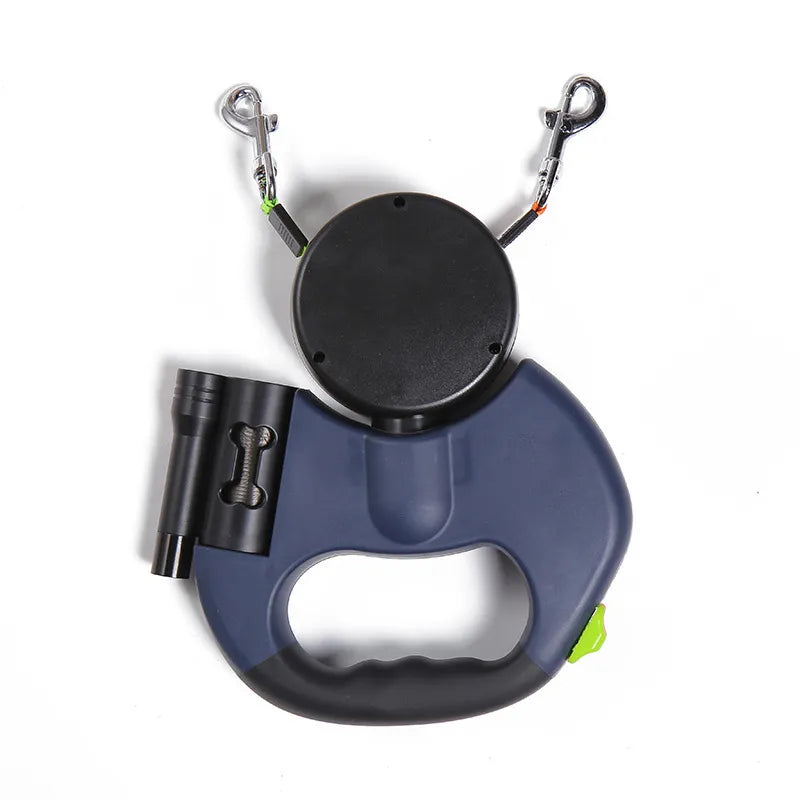 3-in-1 Dual Retractable Dog Leash
