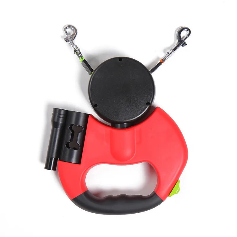 3-in-1 Dual Retractable Dog Leash