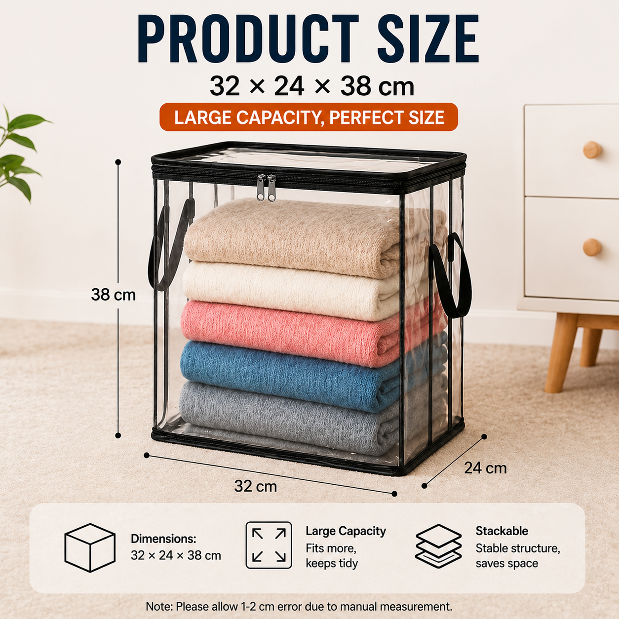 ⏰LAST DAY 50% OFF✨Multi-Purpose Transparent Storage Bag👕