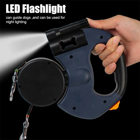 3-in-1 Dual Retractable Dog Leash
