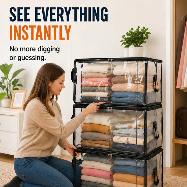 ⏰LAST DAY 50% OFF✨Multi-Purpose Transparent Storage Bag👕
