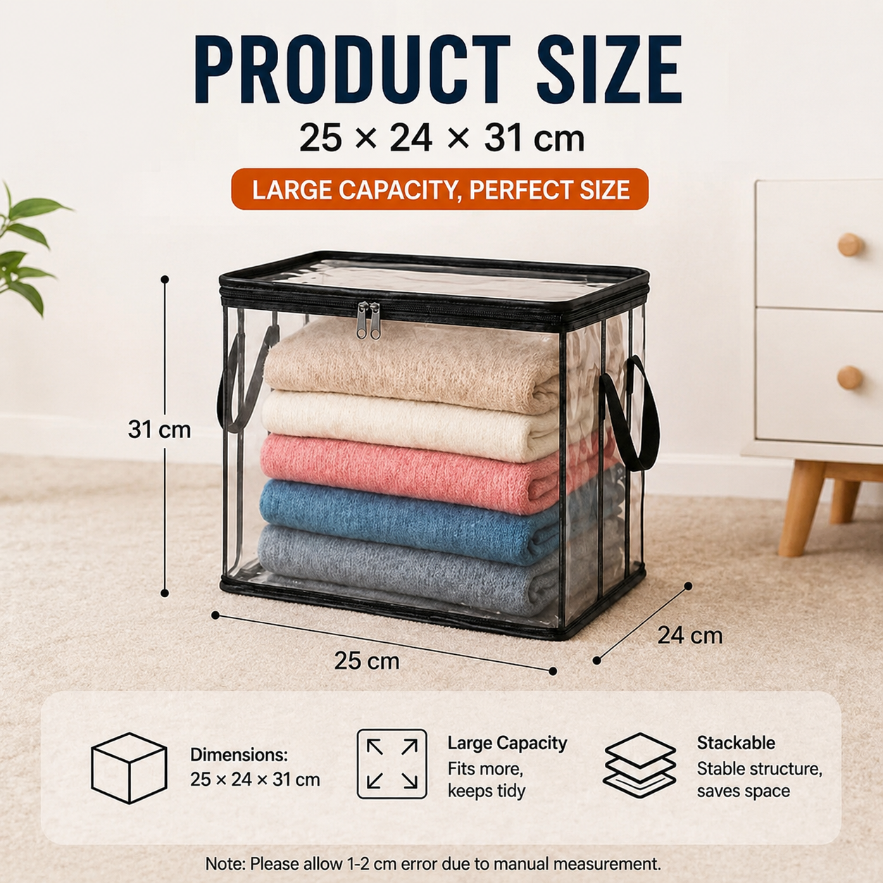 ⏰LAST DAY 50% OFF✨Multi-Purpose Transparent Storage Bag👕