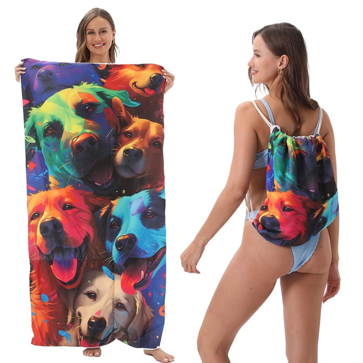 🔥HOT SALE🏖️ 2-in-1 Organic Cotton Towel Bag🔥