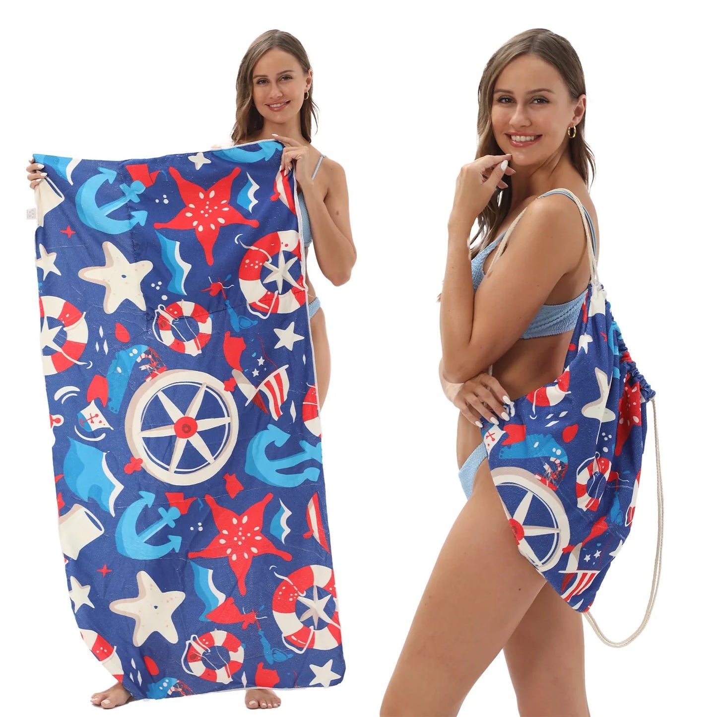 🔥HOT SALE🏖️ 2-in-1 Organic Cotton Towel Bag🔥