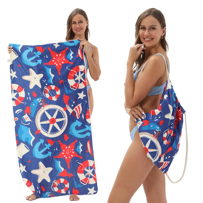 🔥HOT SALE🏖️ 2-in-1 Organic Cotton Towel Bag🔥