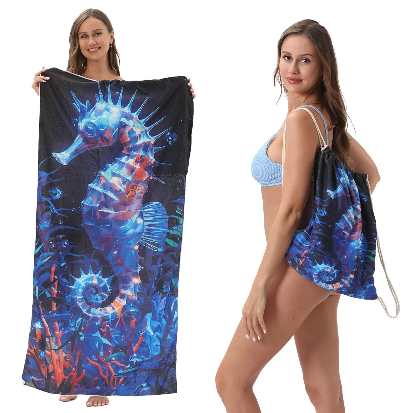 🔥HOT SALE🏖️ 2-in-1 Organic Cotton Towel Bag🔥