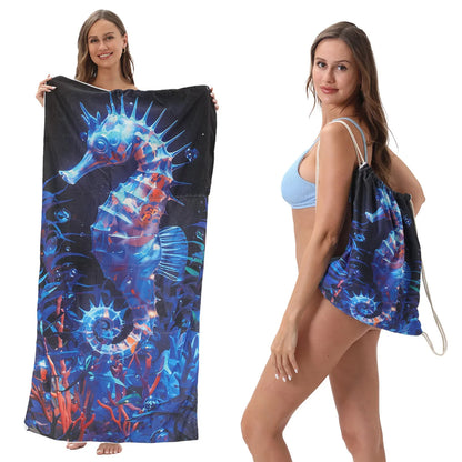 🔥HOT SALE🏖️ 2-in-1 Organic Cotton Towel Bag🔥