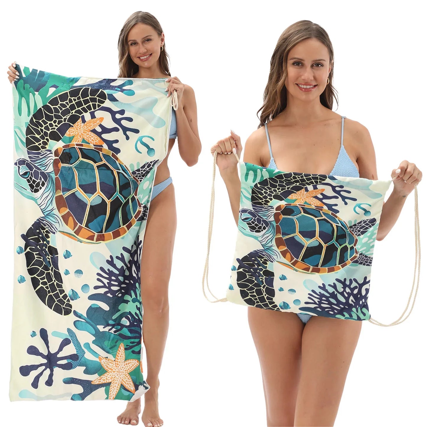 🔥HOT SALE🏖️ 2-in-1 Organic Cotton Towel Bag🔥