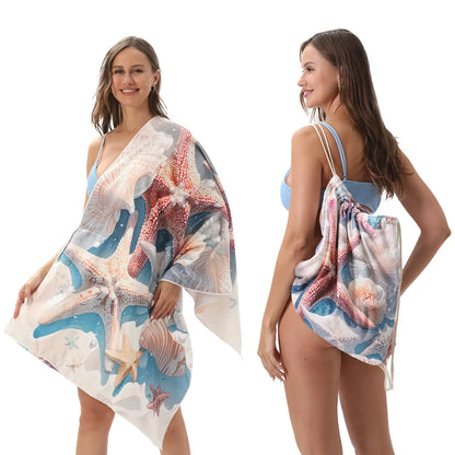 🔥HOT SALE🏖️ 2-in-1 Organic Cotton Towel Bag🔥