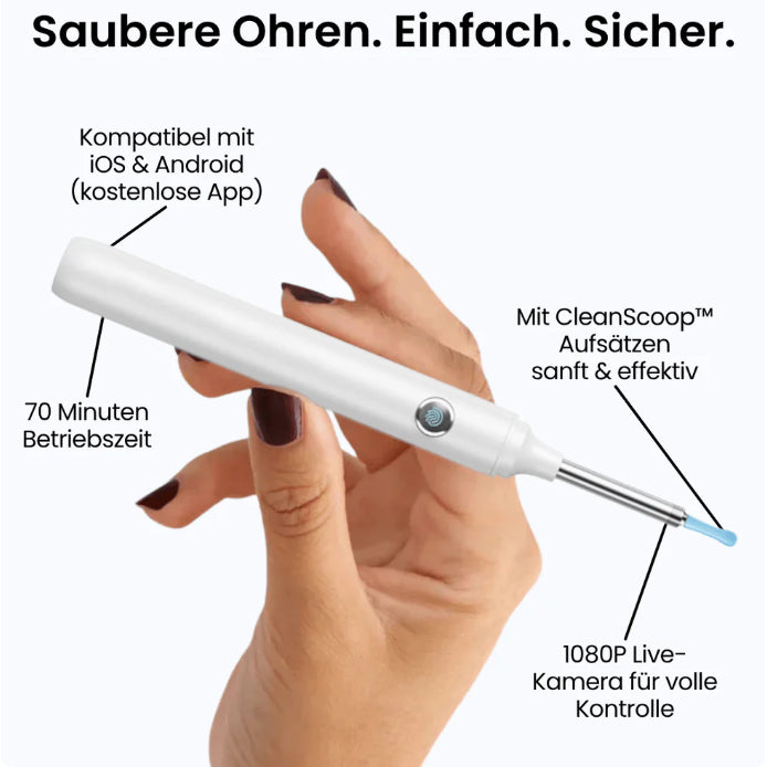 MistyOwls Kabelloser Ohrreiniger mit Kamera