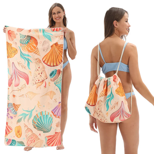 🔥HOT SALE🏖️ 2-in-1 Organic Cotton Towel Bag🔥