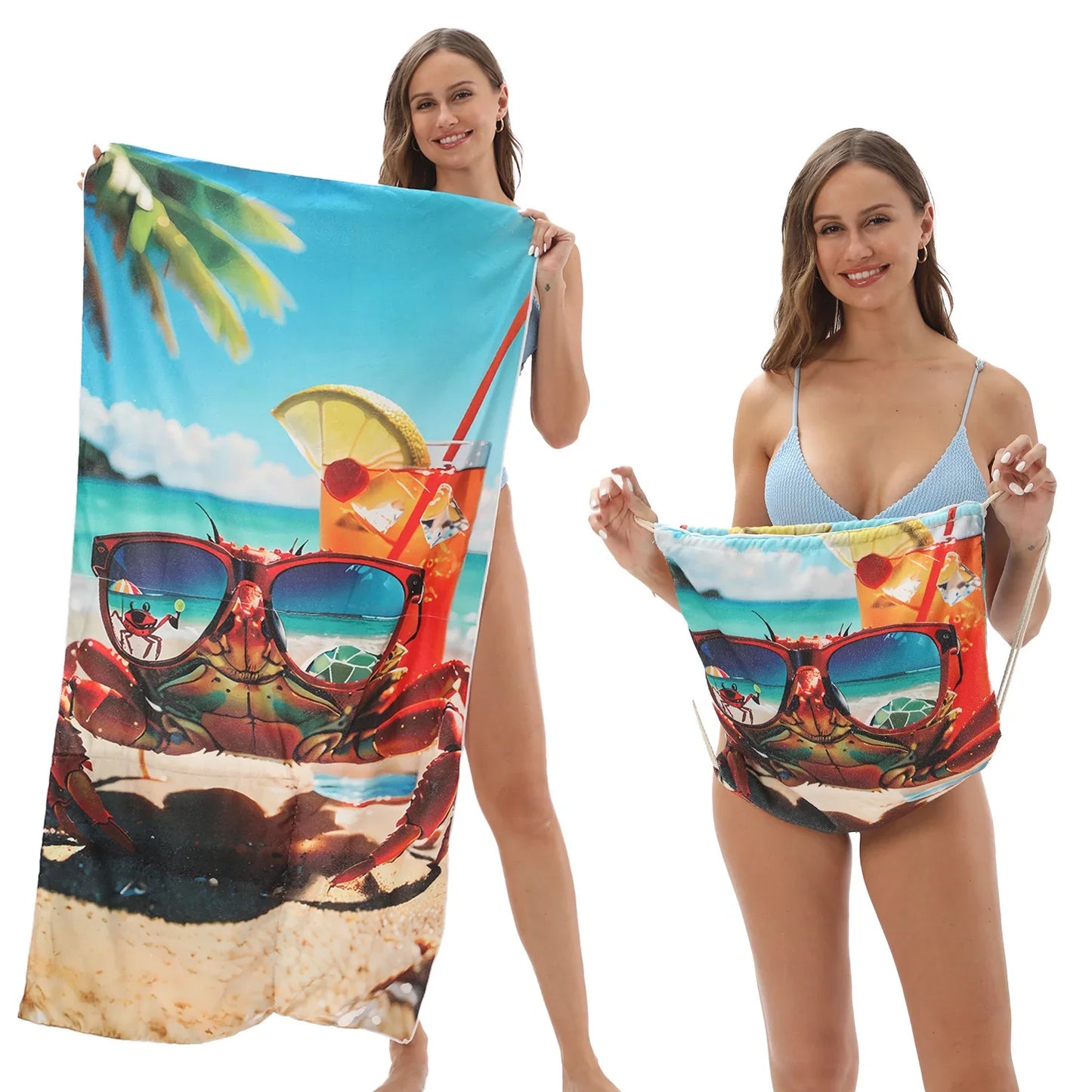 🔥HOT SALE🏖️ 2-in-1 Organic Cotton Towel Bag🔥