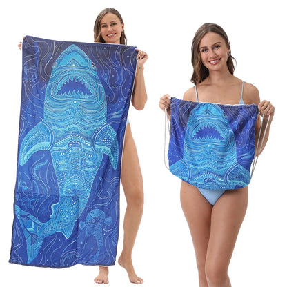 🔥HOT SALE🏖️ 2-in-1 Organic Cotton Towel Bag🔥