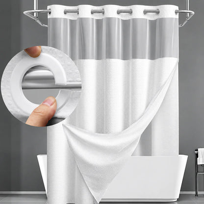 🔥50% OFF🔥Premium Waffle Pattern Shower Curtain