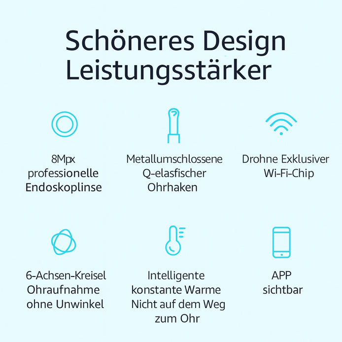 MistyOwls Kabelloser Ohrreiniger mit Kamera