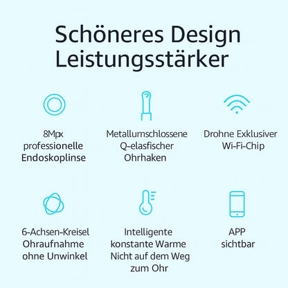 MistyOwls Kabelloser Ohrreiniger mit Kamera