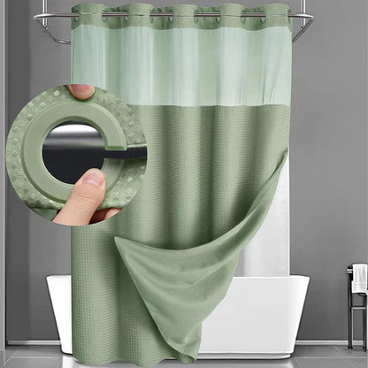 🔥50% OFF🔥Premium Waffle Pattern Shower Curtain