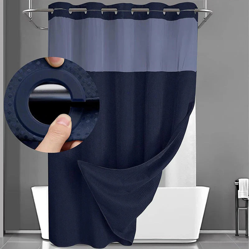 🔥50% OFF🔥Premium Waffle Pattern Shower Curtain