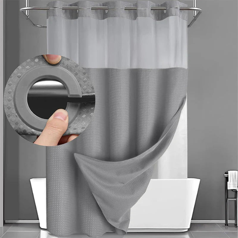 🔥50% OFF🔥Premium Waffle Pattern Shower Curtain
