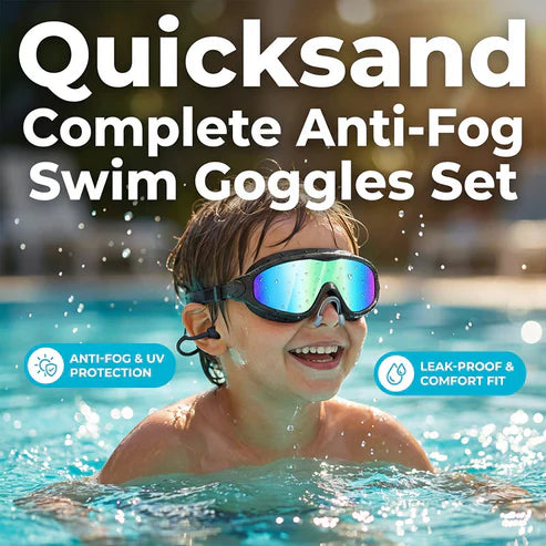 👓Anti-Fog Swimming Goggles – Clear · Comfortable Vision 💧