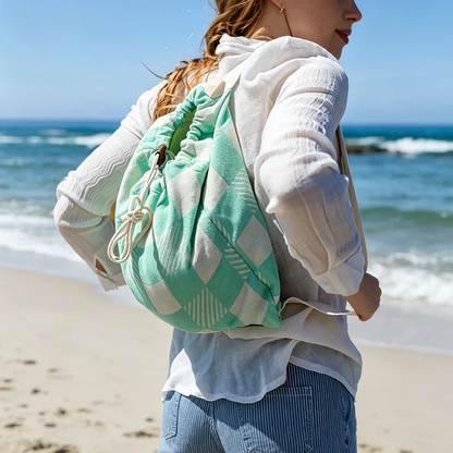 🔥HOT SALE🏖️ 2-in-1 Organic Cotton Towel Bag🔥