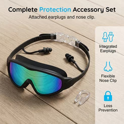 👓Anti-Fog Swimming Goggles – Clear · Comfortable Vision 💧