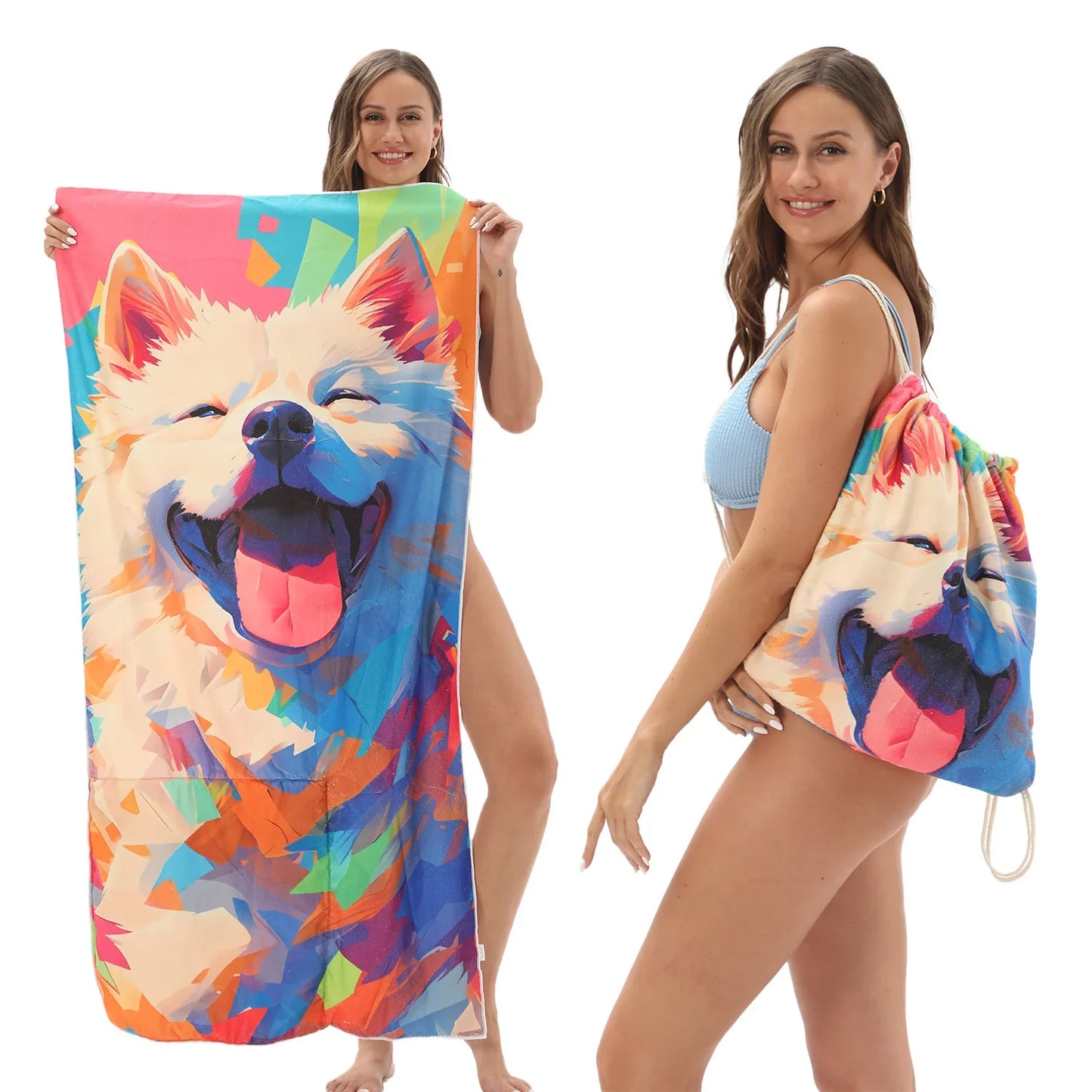 🔥HOT SALE🏖️ 2-in-1 Organic Cotton Towel Bag🔥