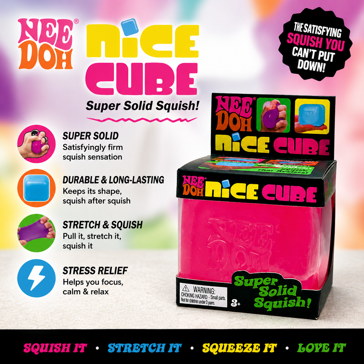 🔥 LAST DAY 50% OFF 🔥 Soft Sensory Stress Cube - Satisfying Fidget Toy