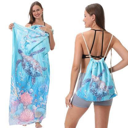 🔥HOT SALE🏖️ 2-in-1 Organic Cotton Towel Bag🔥