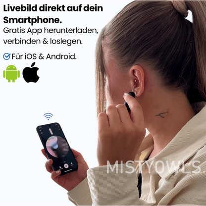 MistyOwls Kabelloser Ohrreiniger mit Kamera